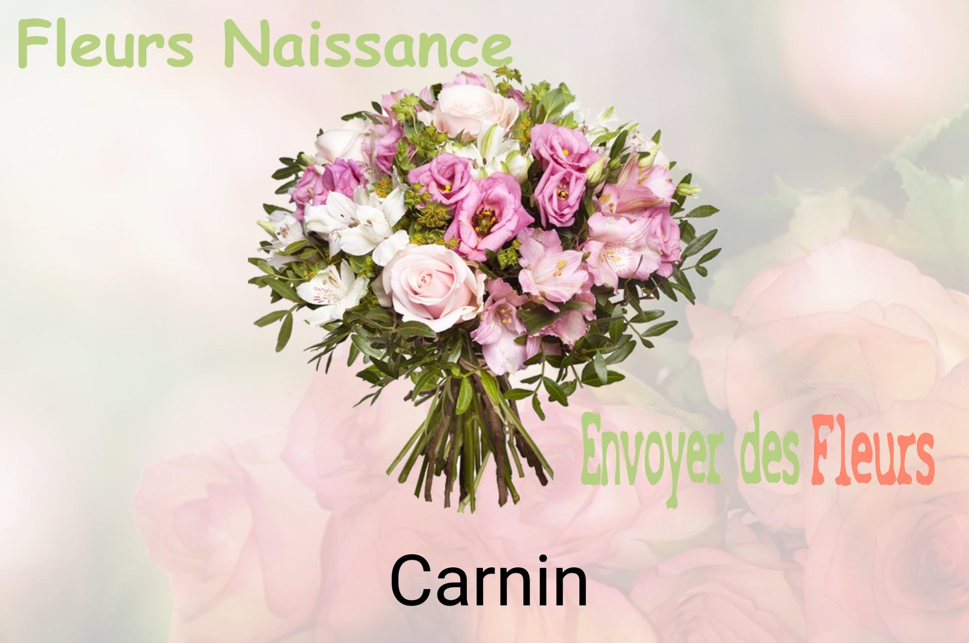 Bouquet de fleurs de naissance livré à Carnin